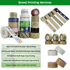 Custom Eco Friendly Degradable High Viscosity Printed Water Activated Reinforced Kraft Paper Tape