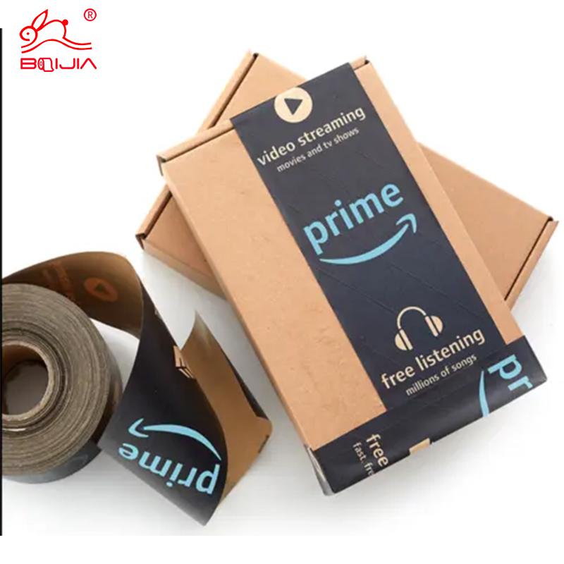 Customized Amazon LOGO printed kraft paper tape