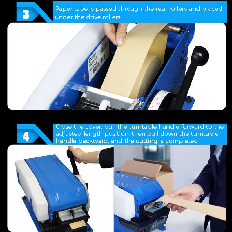 How to use the semiautomatic kraft paper tape dispenser correctly