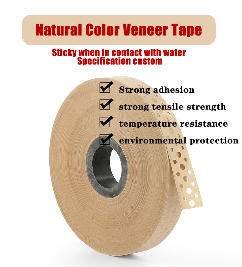 Eco Gum Tape Veneer Tape Perforated Dry Veneer Tape For Plywood With