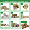 Custom Eco-friendly Rubber Self Adhesive Kraft Paper Tape