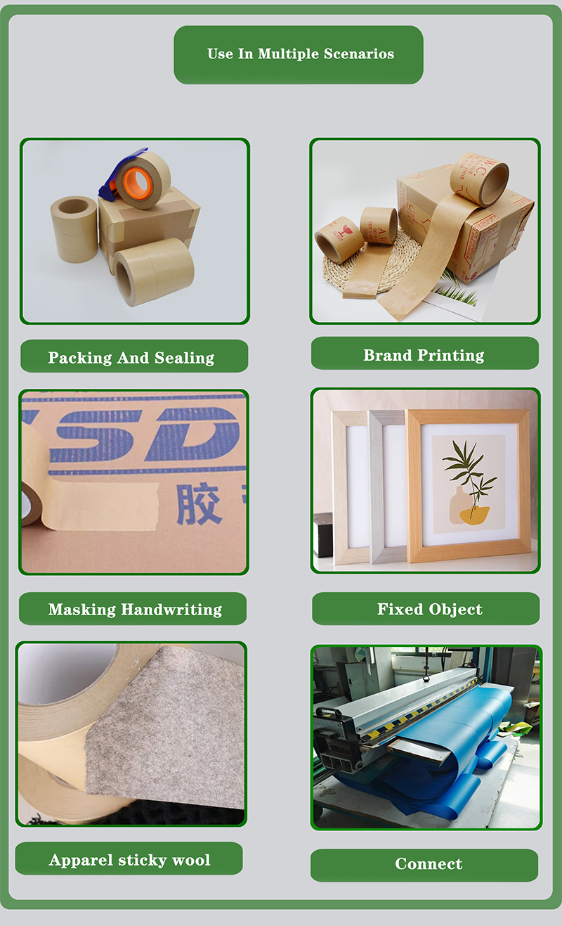 Wholesale Eco Friendly Fsc Certified Self Adhesive Kraft Paper Tape